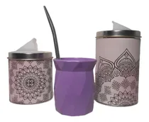 Comprar Set Matero Equipo De Mate Yerbera Azucarera Mate Mandala