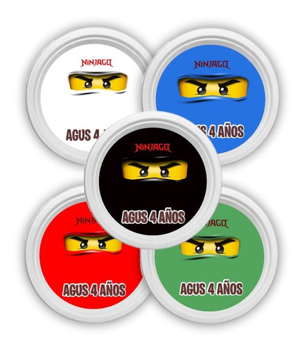 Ninjago Platos Para Torta Pack X10 Personalizado