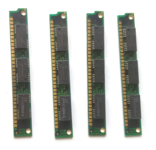 Kit 4 Memórias Edo (30 Vias) 1 Mb Para 286 386 486 (Usado)