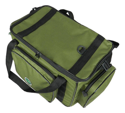 Bolsa De Apetrechos Pesca Camping Ebf Nylon 600 Tamanho G Cor Verde