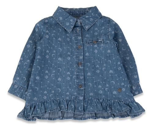 Blusa Baby Niña Denim Pillin