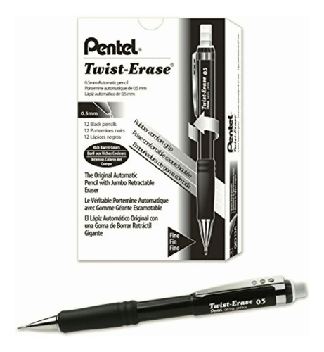 Pentel Qe515a Twist-erase Iii Mechanical Pencil (0.5mm)