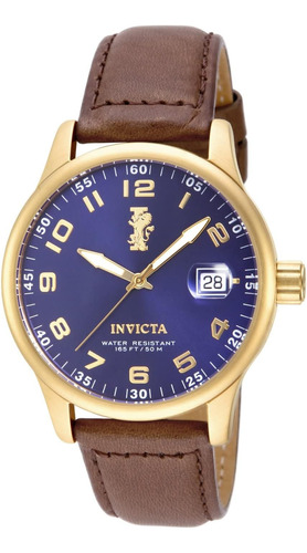 Invicta I-force Reloj De Cuero Marrón Y Acero Inoxidable En