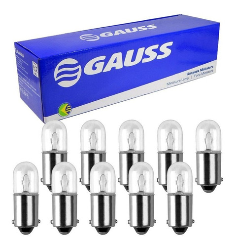 Lâmpada 12v 4w T4w Gauss - Gl0069 10 Unidades