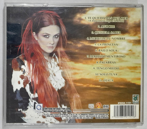 Cd Aracely Arambula Solo Tuya Disa 2002 Edición Limitada (Usado)