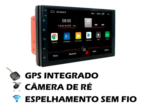 Multimídia Para Creta Com Espelhamento Sem Fio E Android 13