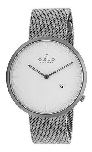 Relógio Oslo Masculino Slim Ombsss9u0011 B1sx Prata Cor do fundo Branco