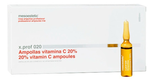 Dmae Efecto Flash + Vitamina C Mesoestetic 20 Ampollas