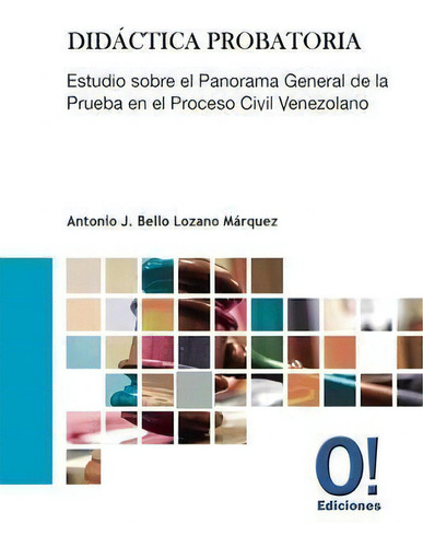Didactica Probatoria : Estudio Sobre El Panorama General De La Prueba En El Proceso Civil Venezolano, De Antonio Jose Bello Lozano., Vol. 1. Editorial O! Ediciones, Tapa Blanda En Español