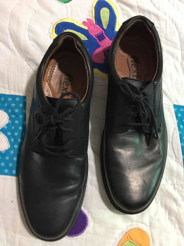 Flexi Zapatos Para Caballero 28 Mex Negros De Agujeta