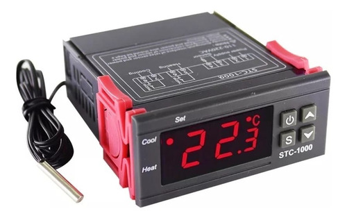 Controlador Digital Temperatura Termostato Stc 1000 + Sensor