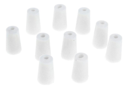 Tapones Cónicos De Laboratorio Con Tapón De Goma, 2 X 10 Uni