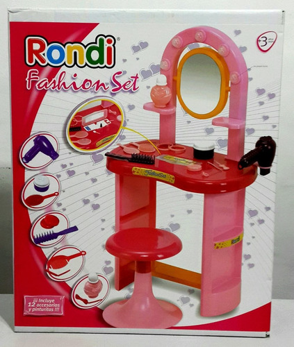 Tocador Fashion Set Con Pinturitas Rondi Original 3098