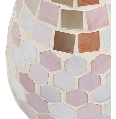 Suporte De Vela, Vaso De Vidro Em Mosaico, Vaso De Flores De