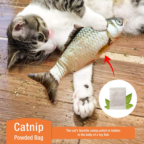 Pez Para Gato Juguetes Gato Eléctrico Con Catnip Pescado