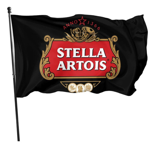 Bandera De Jardín Con Logotipo De Cerveza De Stella Artois