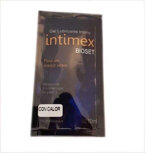 Gel Lubricante Íntimo Con Calor Frutilla Intimex Bioset 10m