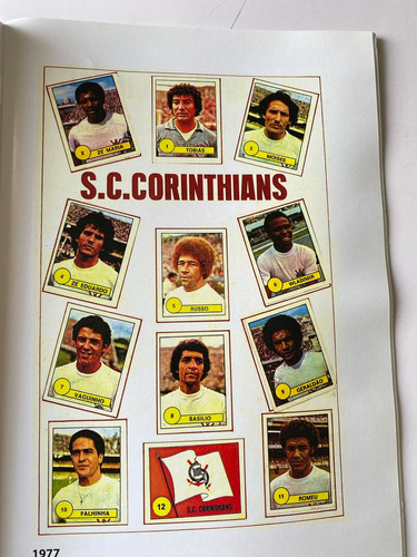 Álbum Figurinhas Corinthians 15 Times Históricos Ofício Repr