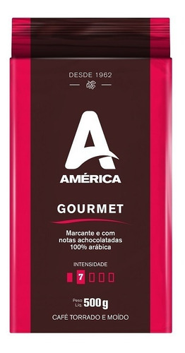 Café Torrado E Moído Vácuo América Gourmet 500g