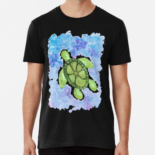 Remera Tortuga Verde Nadando Algodon Premium