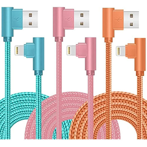 Cargador De iPhone, 3 Paquetes De Cable De Carga De 10 Pies 