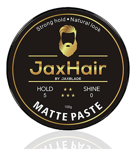 Jaxhair Pasta Para El Cabello Mate De Agarre Fuerte, Acabad.