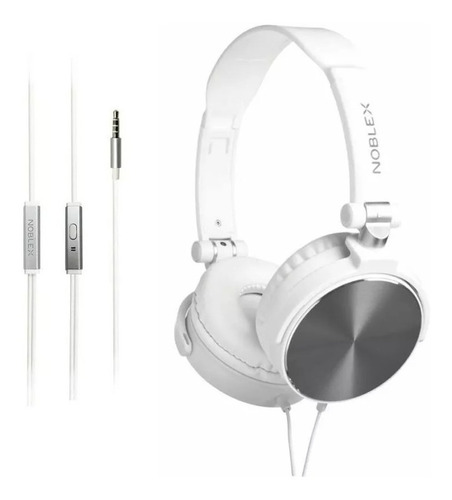 Auricular Noblex Hp107ws C/microfono Blanco/silver