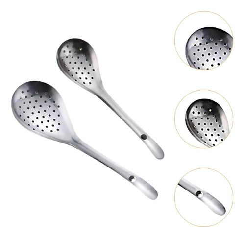 2 Piezas De Cuchara Ranurada De Cocina, Cuchara Para Freír,