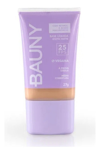 Bauny Cosméticos Base Líquida Matte Fps25 Cor 070