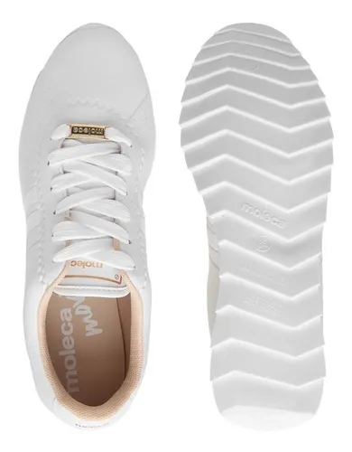 T nis Sport Casual Moleca Moving Branco Feminino Original