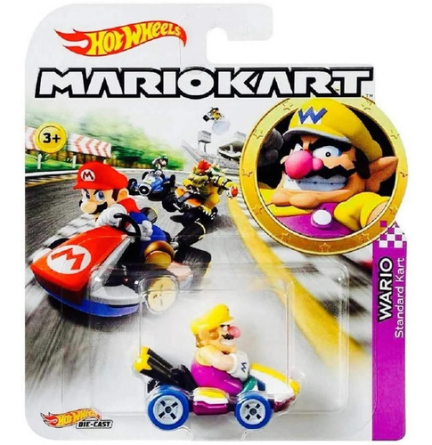 Imagem 2 de 3 de Wario Mario Kart Standard Hot Wheels Mattel