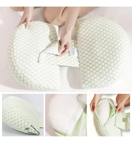 Almohada De Embarazo Lactancia Ajustable Suave Portátil