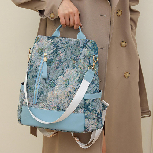 Wang Mochila De Mujer Con Cremalleras Suaves Para Viajes,