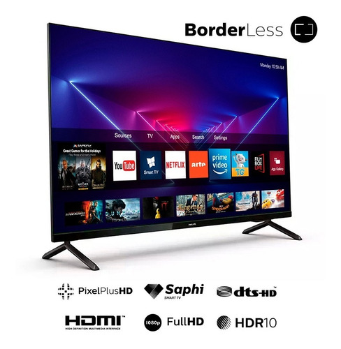 Imagen 2 de 5 de Televisor Philips Smart Led Fhd 43pfd6825