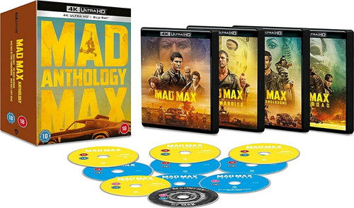 Mad Max Anthology 4k 9 Blu-ray + Dvd Nuevo Importado