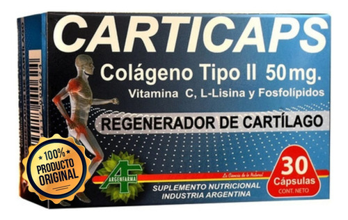 5 Caj X 30 (150 Unid) Carticaps Colageno Tipo I I  Cartilago