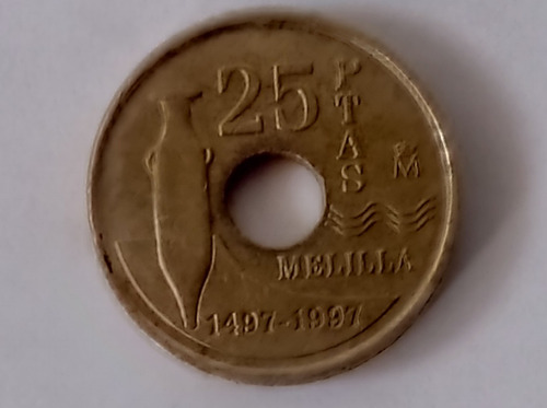 Moneda España 25 Pesetas Año 1997