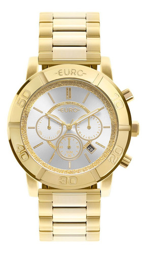 Relógio Feminino Euro Delux Dourado A Prova D'água Envio 24h