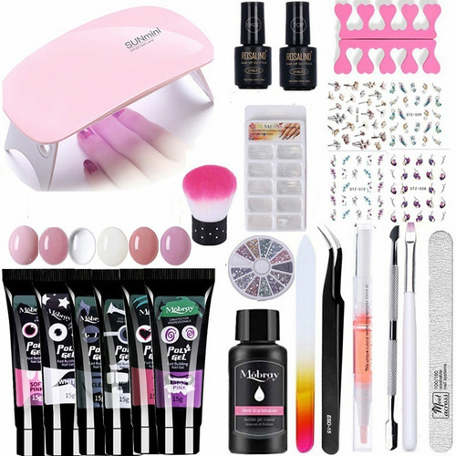 Kit De Manicura Con Lampara Uv Led 25 Piezas