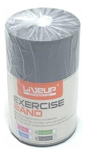 Rolo De Faixa Elástica Theraband Extra Forte Ls3651ef Liveup Cor Cinza