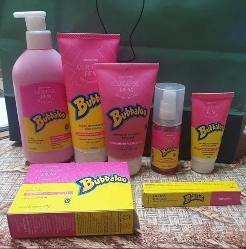 Bubbaloo Kit Completo 7 Itens Com Gloss - O Boticário