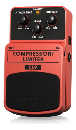 Pedal Compressor Limiter Behringer Cl9 Para Guitarra Bajo