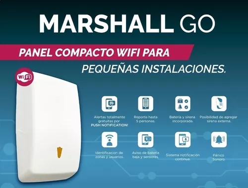 Kit Alarma Casa Departamento Marshall Go Wifi Domiciliaria