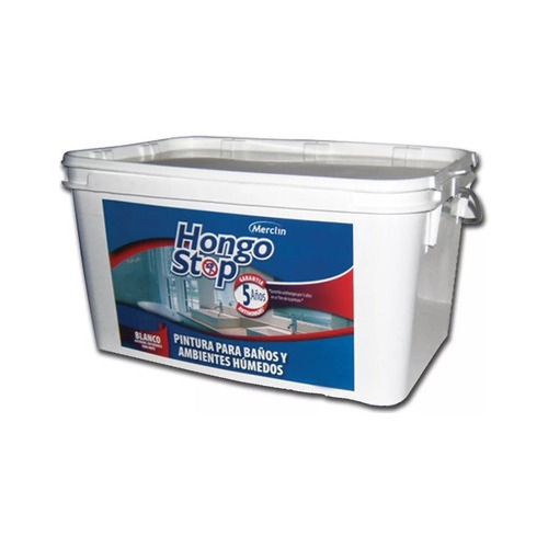 Pintura Latex Para Baños/amb Humedos Hongo Stop Merclin 1 Lt