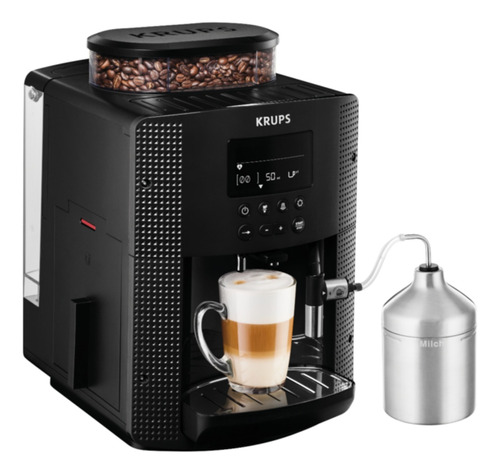 Cafetera Krups Espresso Expresaría Ea8150 Negro Con Molino 