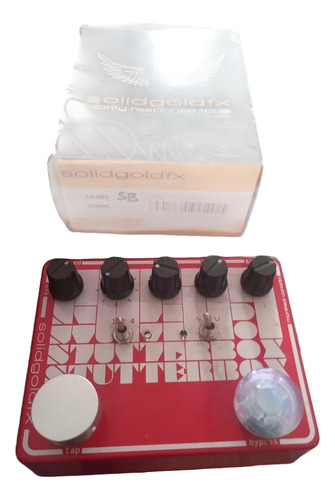 Pedal Solidgoldfx Stutterbox Tremolo Vermelho (Usado)