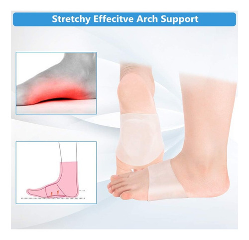 Plantillas Fascitis Soporte Arco Plantar Tendinitis- 2 Unid Tamaño De La Plantilla Universal