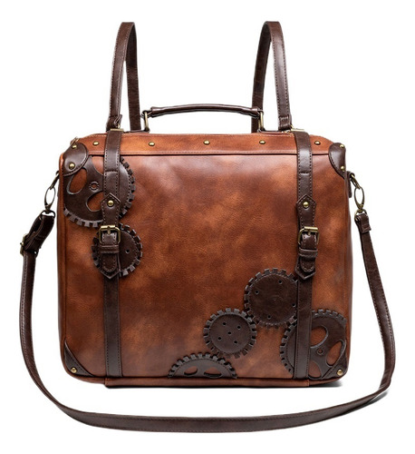 Punk Medieval Retro Mujer Doble Hombro Bolsa De Ordenador