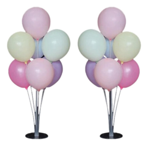 Soporte Con Globos Pastel 7 Varillas Cotillon Y Fiesta X2