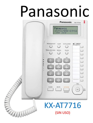 Telefono Para Pbx Panasonic De Panasonic Kx-t7716x